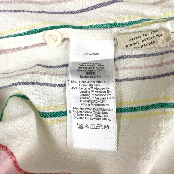 Madewell Multicolor Striped Button Down Shirt - Picture 9 of 13